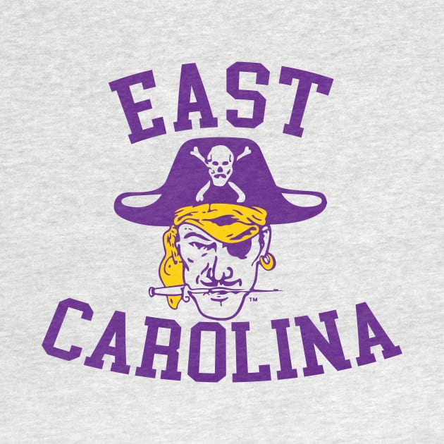 ECU Vintage Retro East Carolina Pirates 80s by robotbasecamp